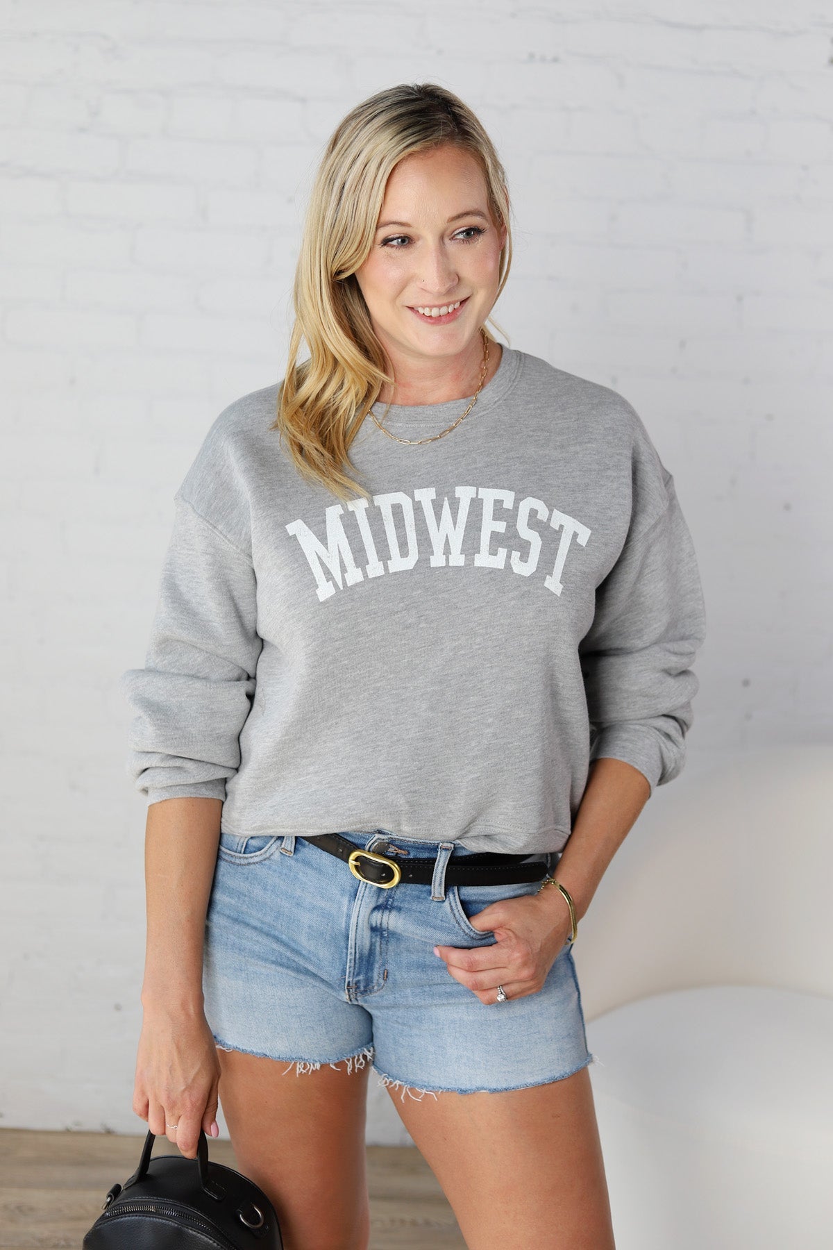 Midwest Graphic Fleece Sweatshirt - Athletic Heather