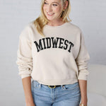 Midwest Graphic Sweatshirt - Heather Dust - FINAL SALE