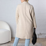 Mika Herringbone Wool Blend Coat