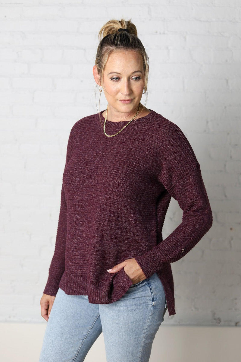 Mikel Dark Plum Sweater