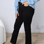 Monroe Black Crop Straight Jeans - Risen Jeans