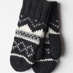 Montana 100% Wool Texting Mittens - Black