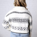 Mountain Roads Qtr Zip Sweater by Sage the Label