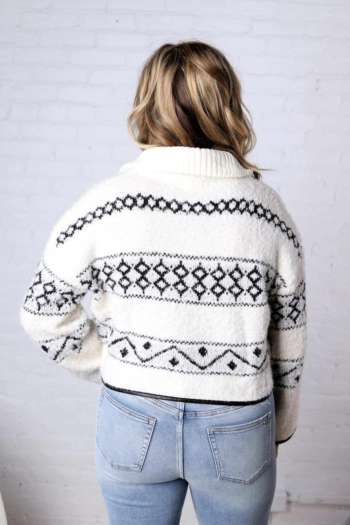 Mountain Roads Qtr Zip Sweater by Sage the Label