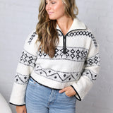 Mountain Roads Qtr Zip Sweater by Sage the Label