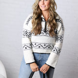 Mountain Roads Qtr Zip Sweater by Sage the Label