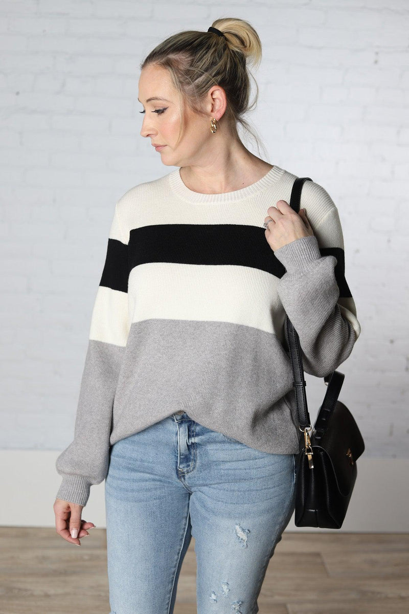 Block hotsell stripe sweater