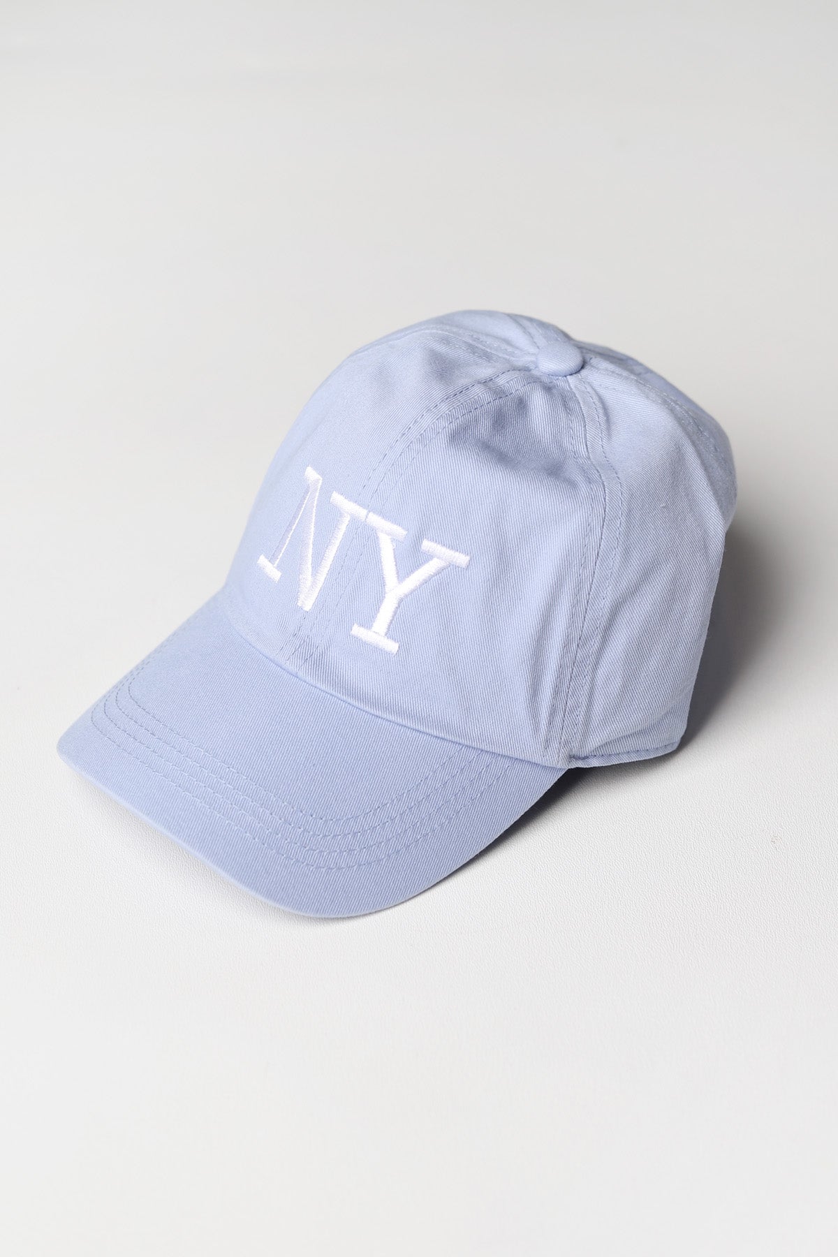 NY Embroidery Baseball Cap - Light Blue - FINAL SALE