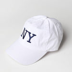 NY Embroidery Baseball Cap - White - FINAL SALE