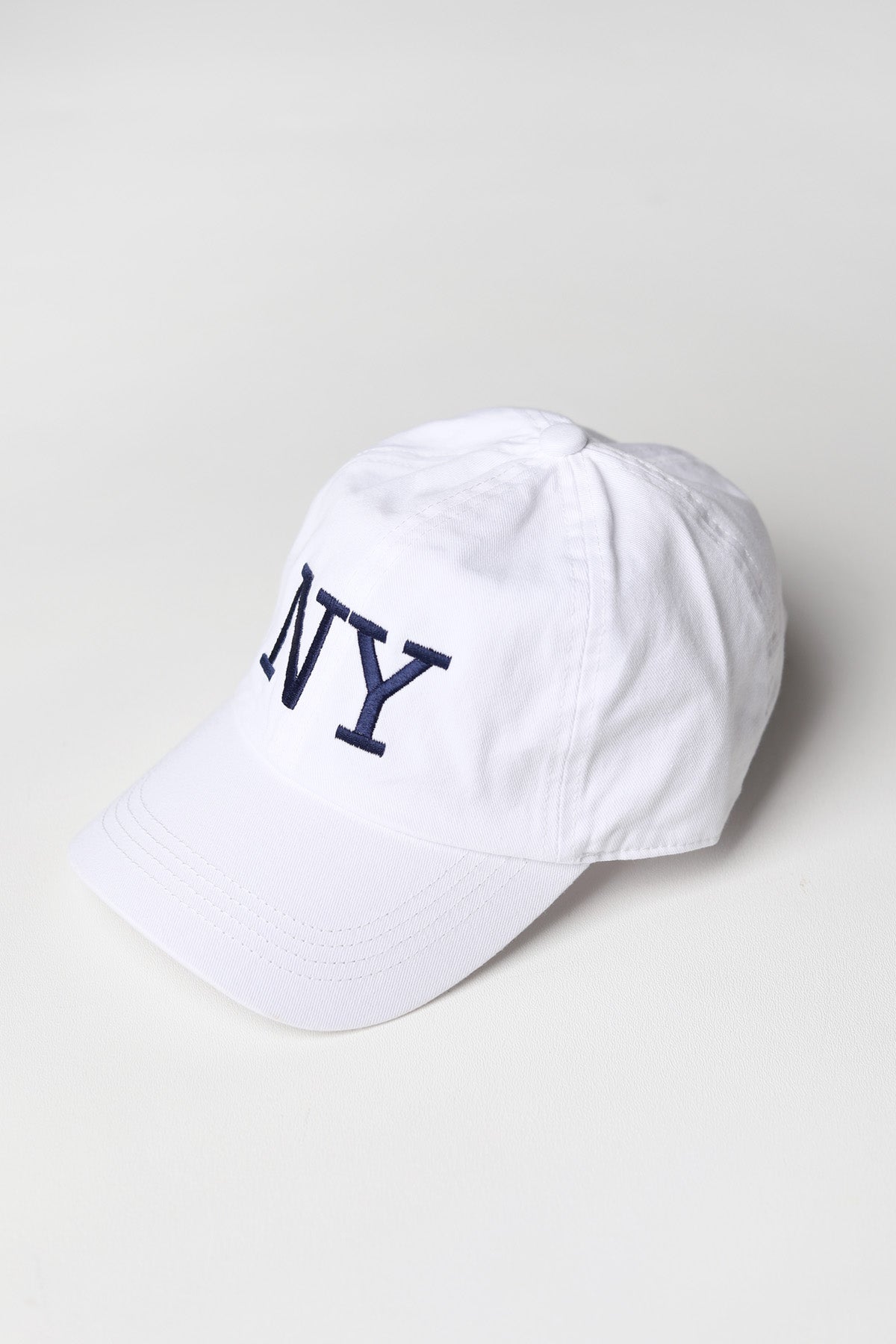 NY Embroidery Baseball Cap - White - FINAL SALE