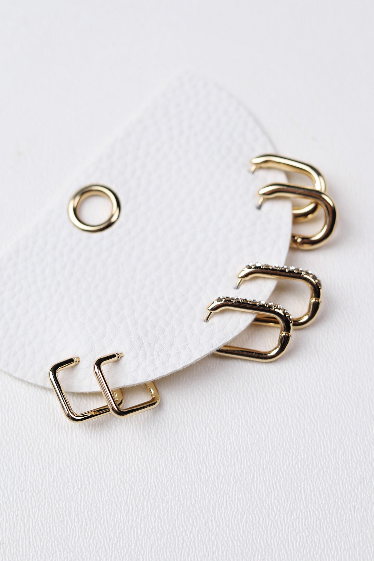 Nadia Three Pair Hoop Earrings Set - Gold