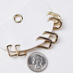 Nadia Three Pair Hoop Earrings Set - Gold