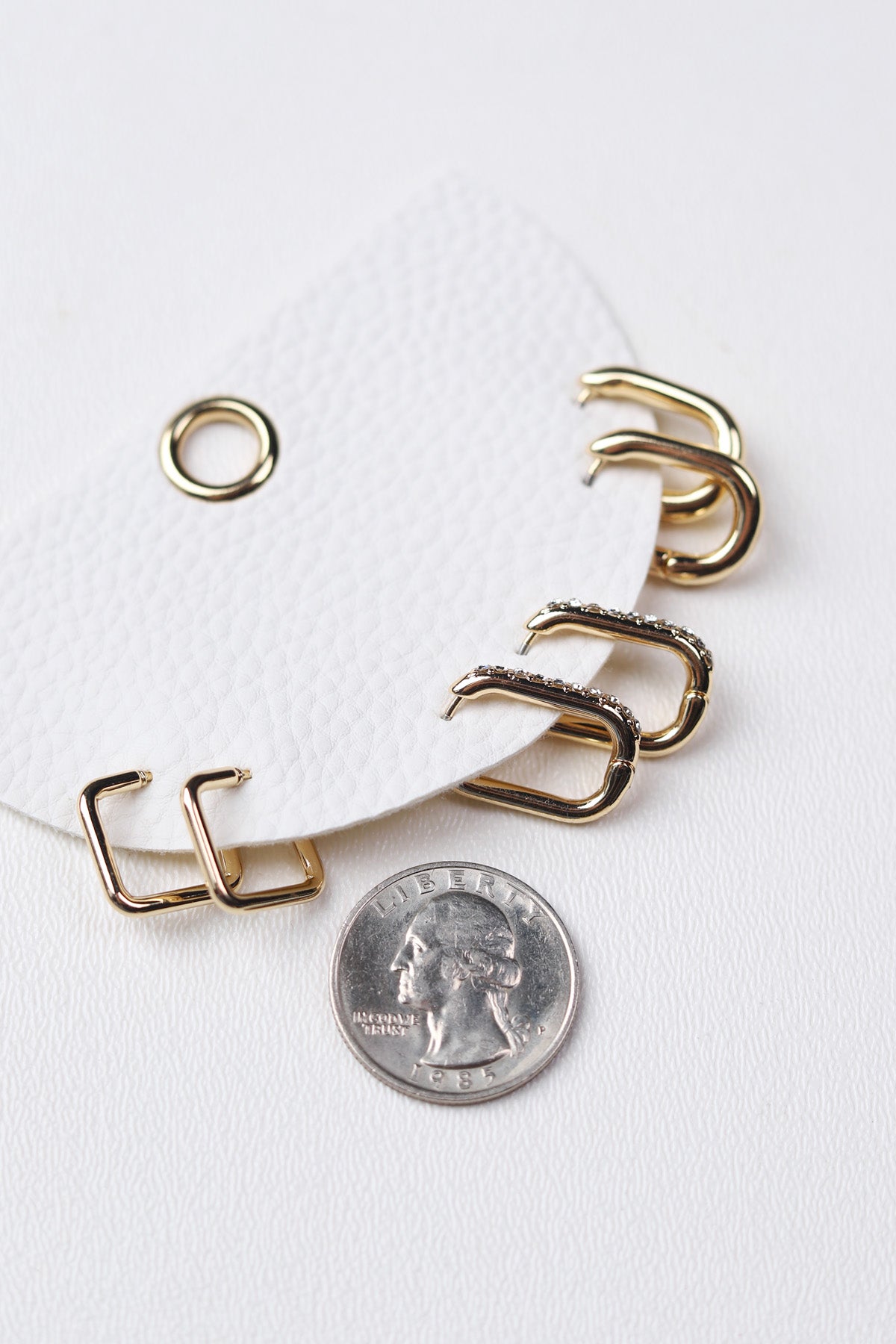 Nadia Three Pair Hoop Earrings Set - Gold