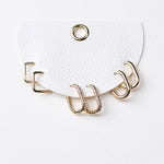 Nadia Three Pair Hoop Earrings Set - Gold