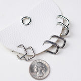 Nadia Three Pair Hoop Earrings Set - Silver