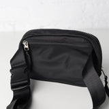 Nadya Black Nylon Bum Bag