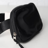 Nadya Black Nylon Bum Bag