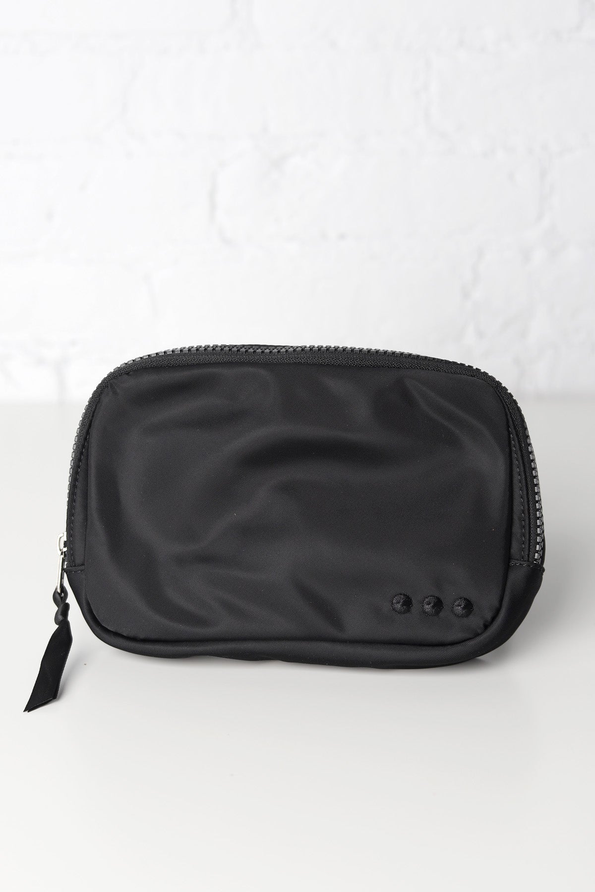 Nadya Black Nylon Bum Bag