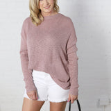 Naomi Open-Back Sweater - Lilac