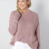 Naomi Open-Back Sweater - Lilac