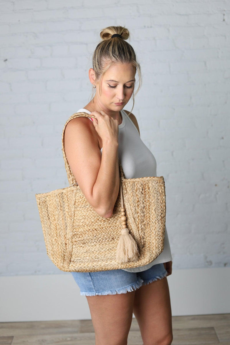Natural Summer Just Tote