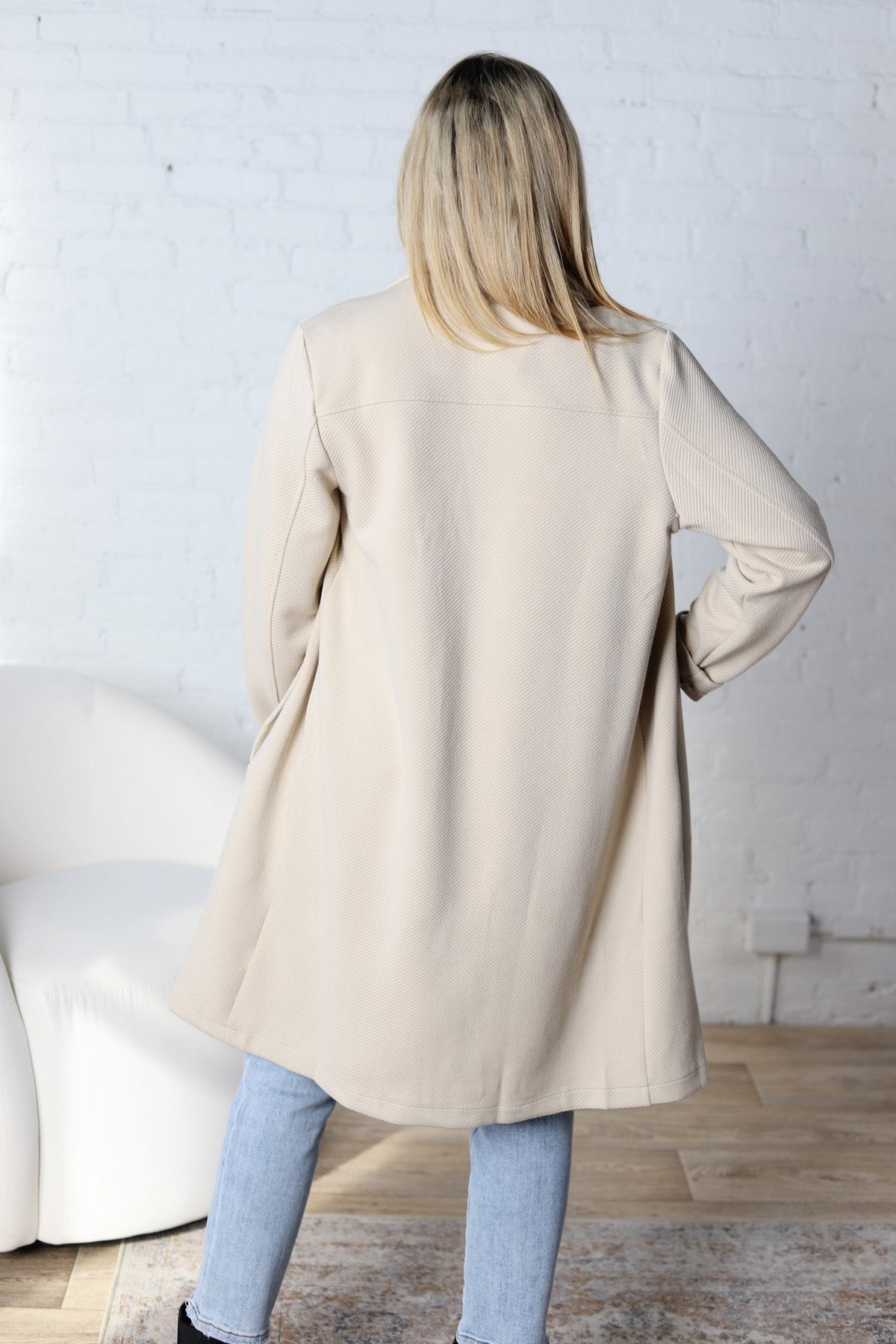 Naya Drape Open Front Coat Jacket