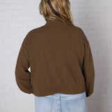 Nessa Cropped Cardigan - Brown