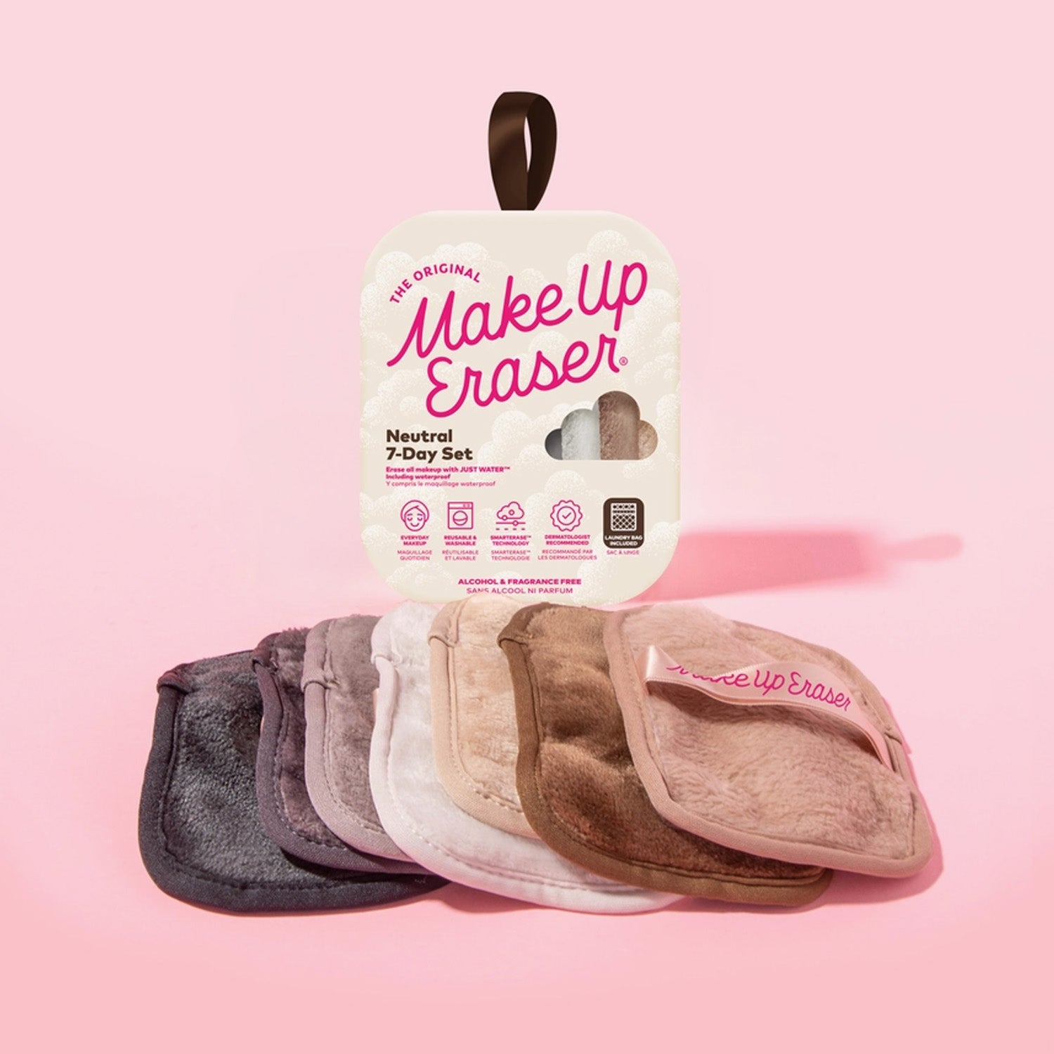 Neutral 7-Day Makeup Erasers Set