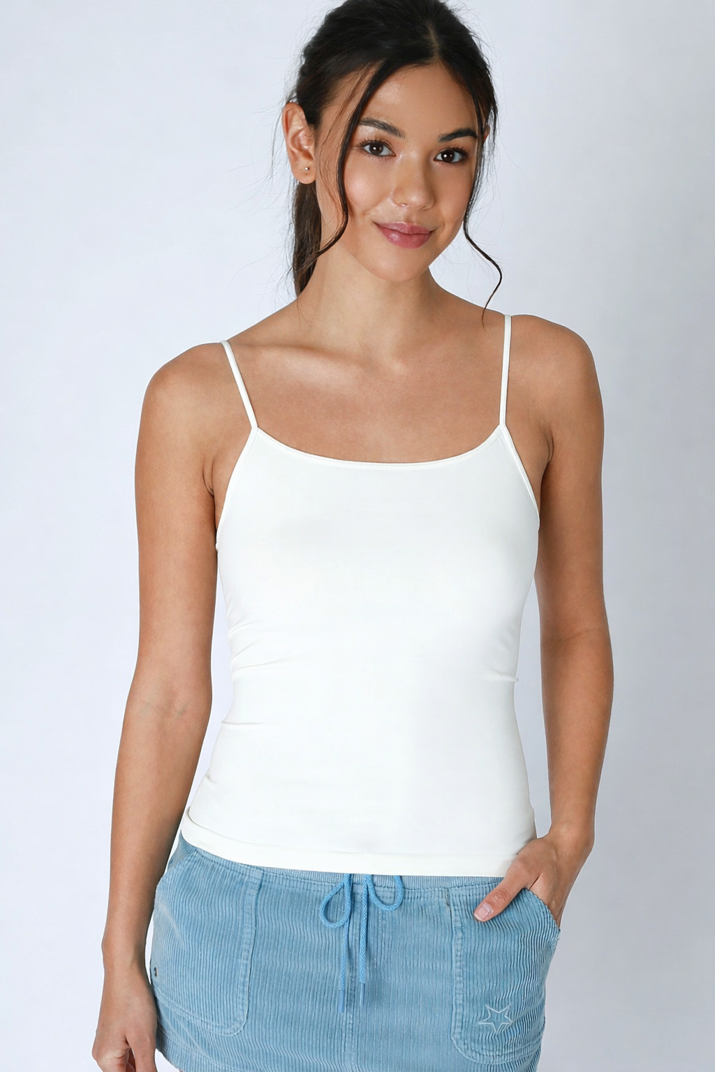 Nikibiki Short Length Camisole - White
