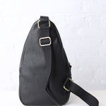 Nikki Dual Compartment Crossbody Sling Bag - Black
