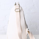 Nikki Dual Compartment Crossbody Sling Bag - Ivory