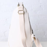 Nikki Dual Compartment Crossbody Sling Bag - Ivory