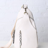Nikki Dual Compartment Crossbody Sling Bag - Ivory