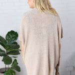 Nixie Oversized Drop Shoulder Cardigan - Shell - FINAL SALE