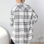 Noah Wool Like Long Plaid Shacket