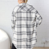 Noah Wool Like Long Plaid Shacket