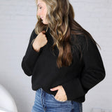 Noemie Relaxed Fit Everyday Sweater - Black