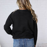 Noemie Relaxed Fit Everyday Sweater - Black