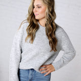 Noemie Relaxed Fit Everyday Sweater - Heather Grey
