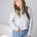 Noemie Relaxed Fit Everyday Sweater - Heather Grey