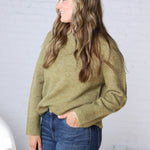 Noemie Relaxed Fit Everyday Sweater - Moss