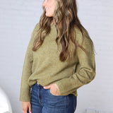 Noemie Relaxed Fit Everyday Sweater - Moss