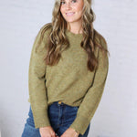 Noemie Relaxed Fit Everyday Sweater - Moss