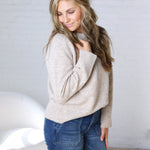 Noemie Relaxed Fit Everyday Sweater - Taupe
