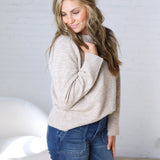 Noemie Relaxed Fit Everyday Sweater - Taupe