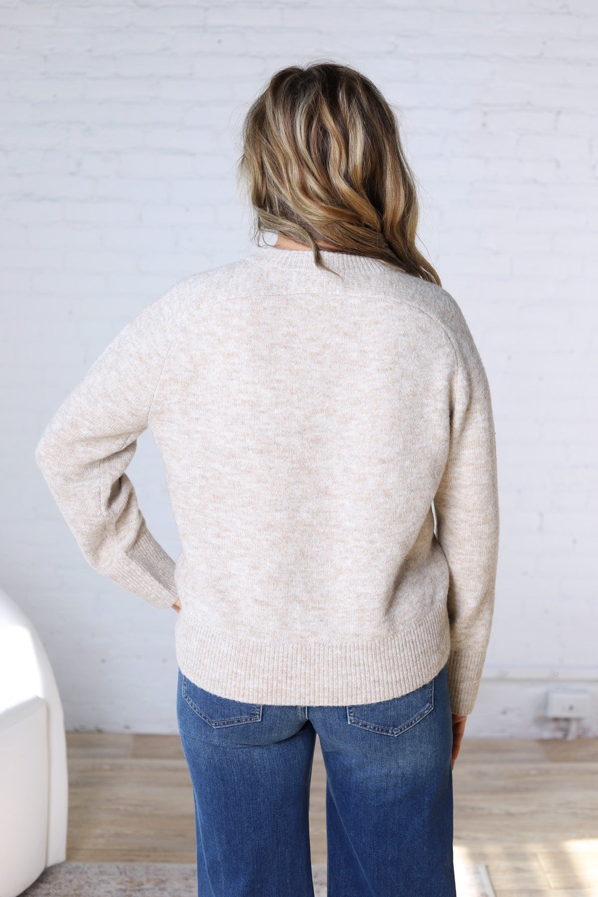 Noemie Relaxed Fit Everyday Sweater - Taupe