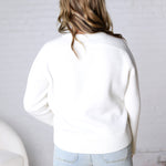 Noemie Relaxed Fit Everyday Sweater - White FINAL SALE