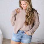 Nolae Boat Neck Lightweight Sweater - Oatmeal