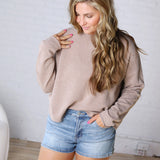 Nolae Boat Neck Lightweight Sweater - Oatmeal