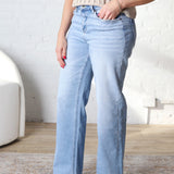 Nolan Super High Rise Straight Leg Denim FINAL SALE